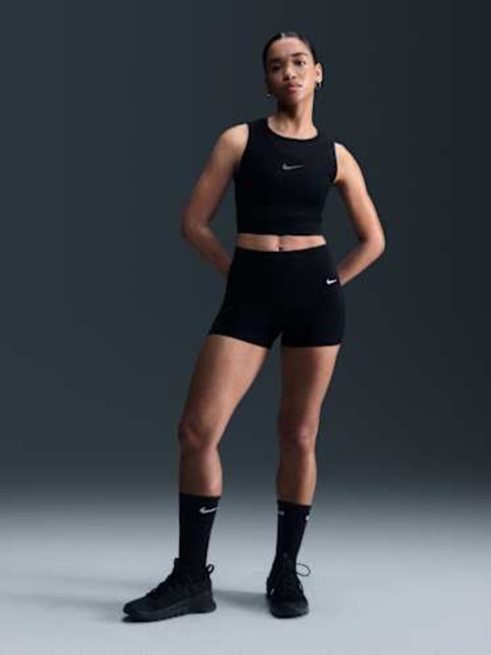 Nike Pro Women's Mid-Rise 3" Mesh-Paneled Shorts, S (4–6)
